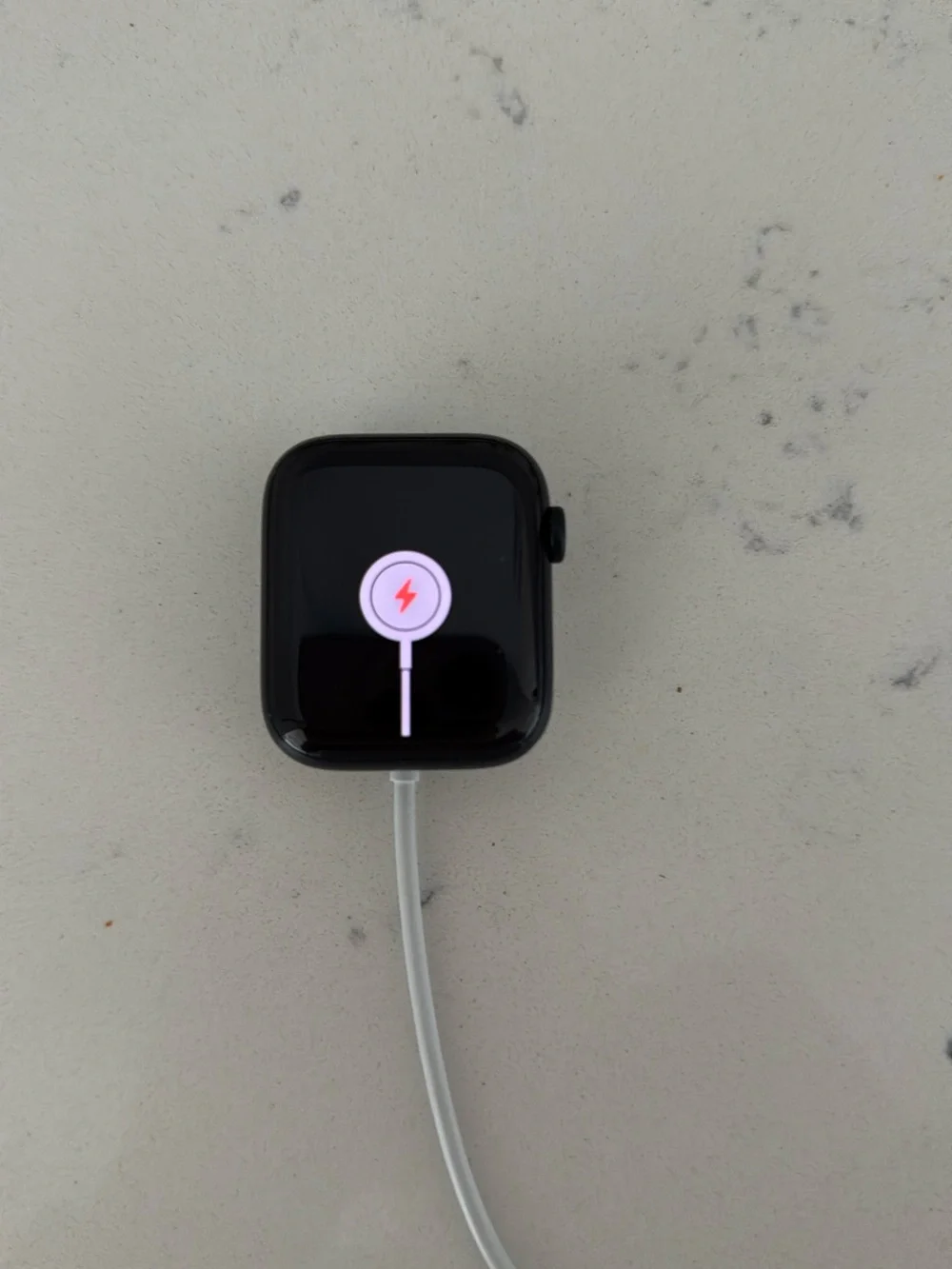 Apple Watch in Sandstone Gray with Silicone Sport Band